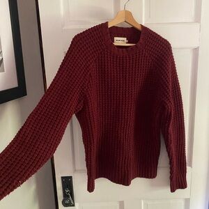 Taylor Stitch Burgundy Knit Sweater